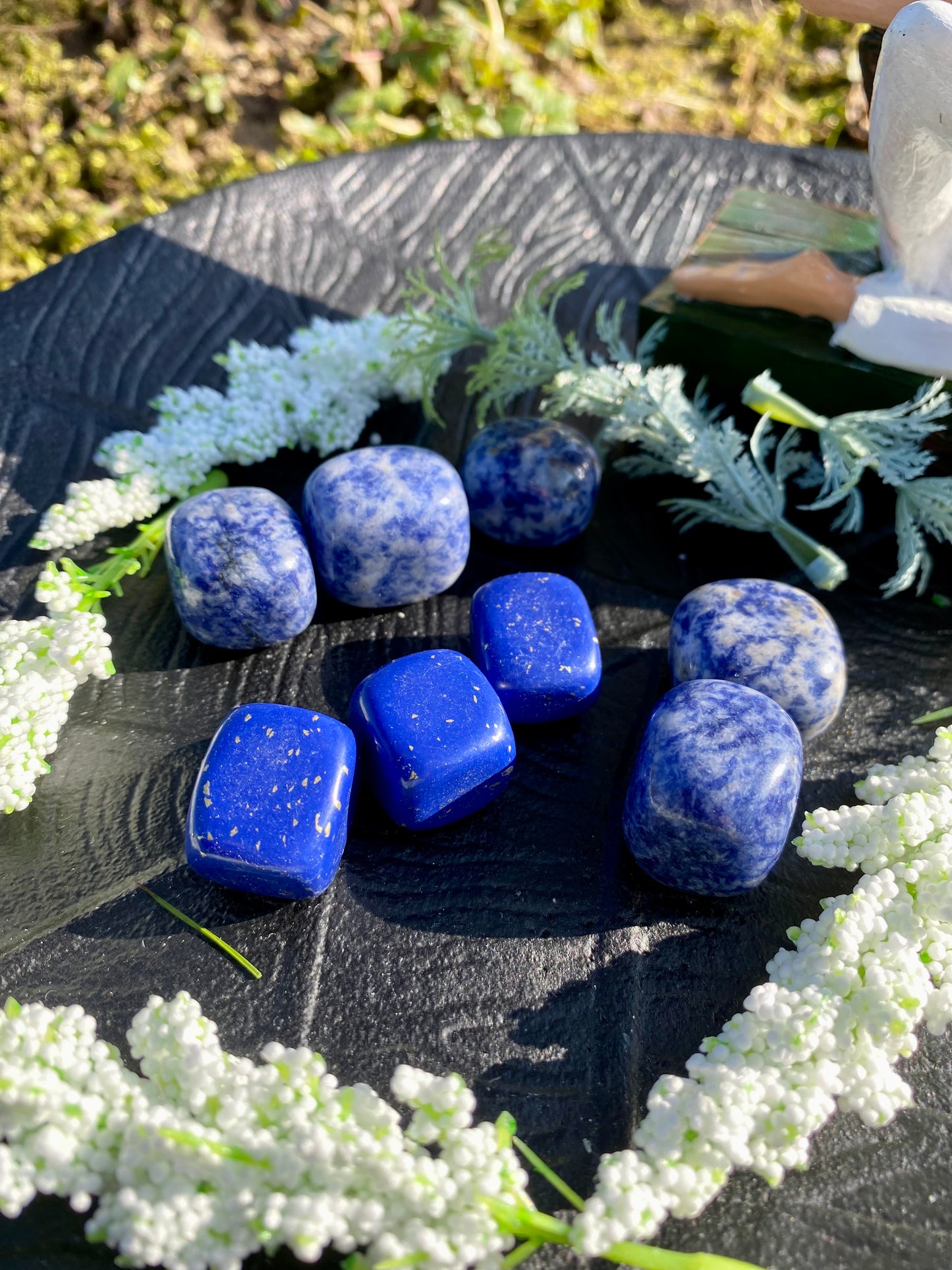 Lapislazuli Trommelstein